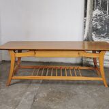 Scandinavian coffee table in blond wood