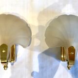Pair of shell sconces