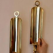 Pair of mid-century Swedish brass sconces