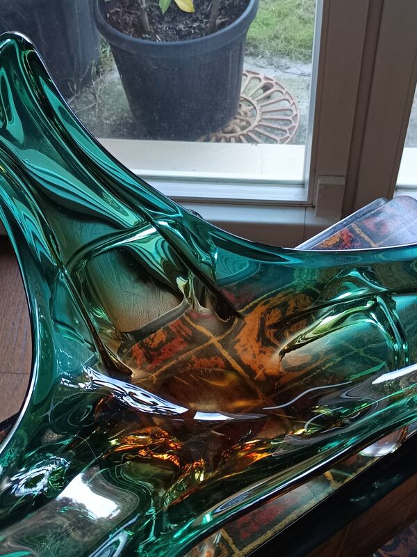 Grand centre table verre de Murano années 1950