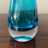 Trio of vintage glass paste vases
