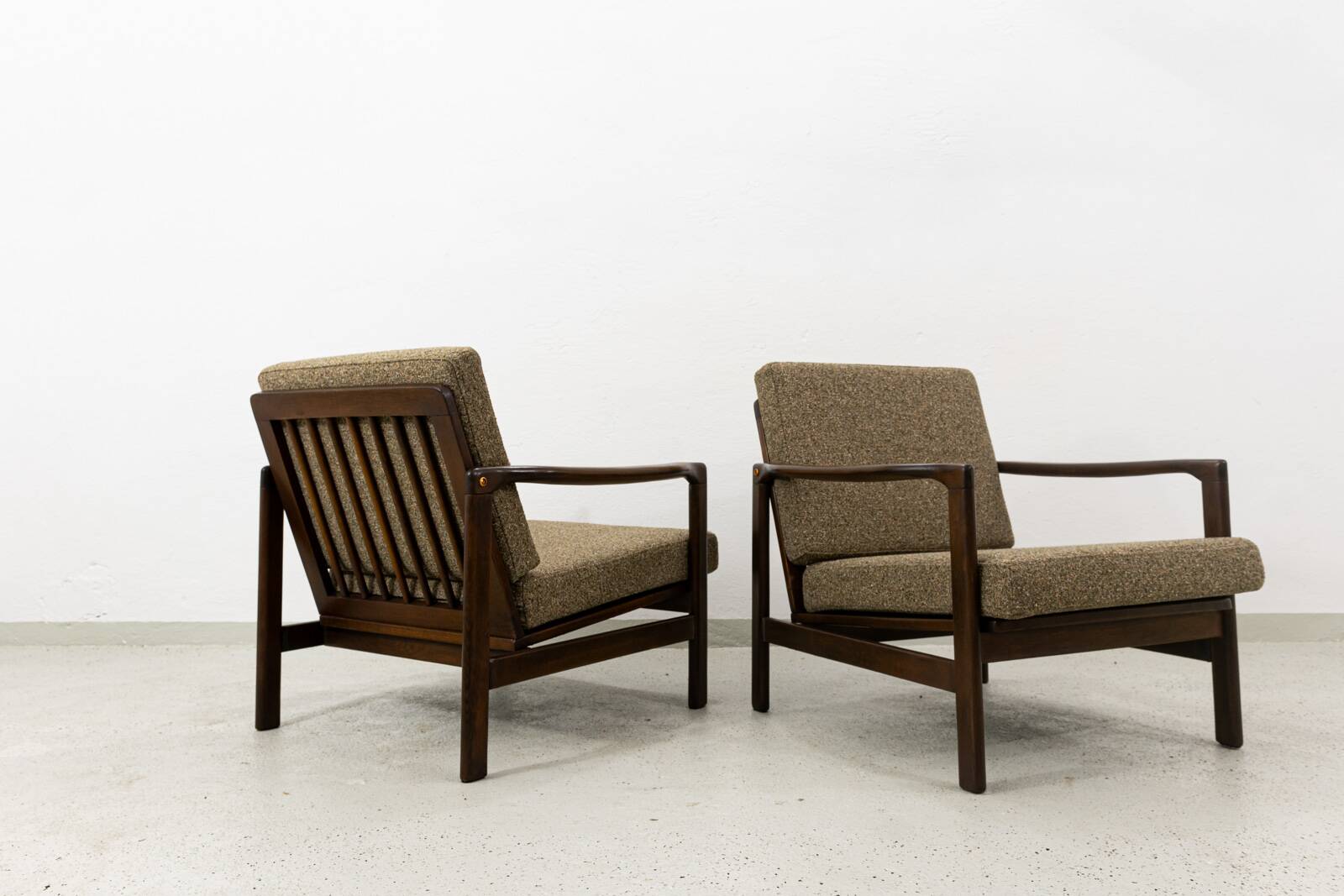 Fauteuils Mid-Century par Zenon Bączyk, années 1960, ensemble de 2