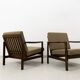 Fauteuils Mid-Century par Zenon Bączyk, années 1960, ensemble de 2