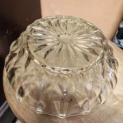 Cut glass salad bowl Poland 1960
