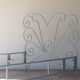 Volute wrought iron bed