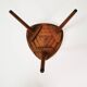Modernist mahogany flower stand, Germany, 1960s.