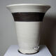 Large modern Raku lamp in beige and brown by Keramos Sèvres - René Hénon