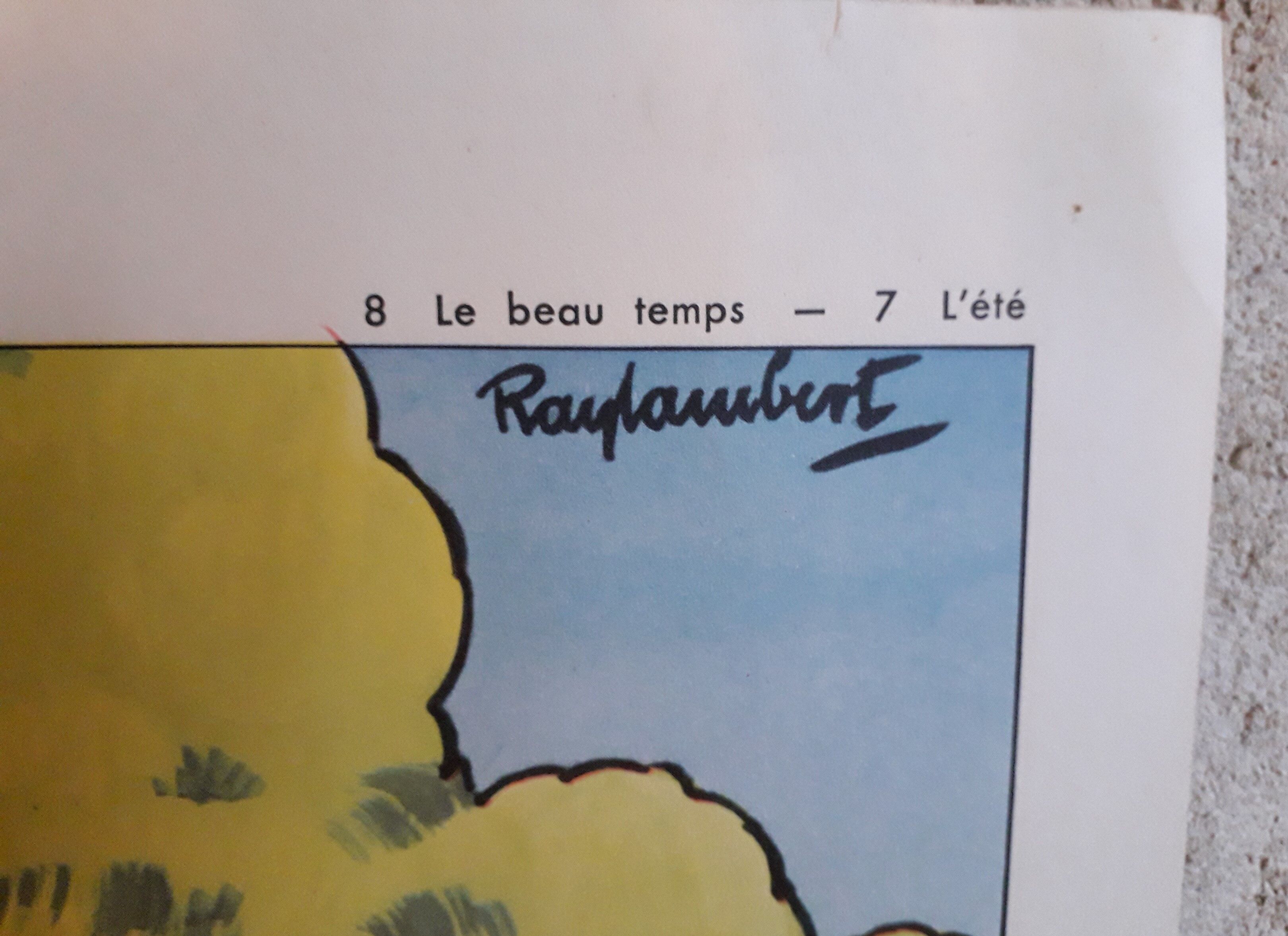 School poster The good weather - summer Raylambert