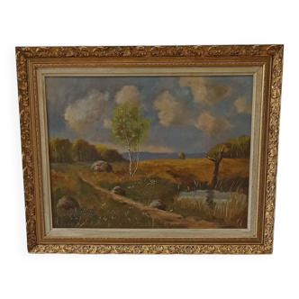 Peinture de paysage 1949, Allan Åsberg