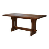 Brutalist beech table from the 1950s.