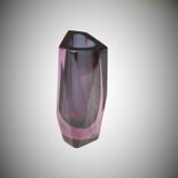 Faceted vase 80s Murano