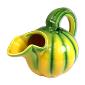 Superb pitcher or carafe in the shape of a melon from the LONGCHAMP factory.