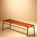 Colette gueden bench straw and metal