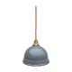 Domed dome suspension in gray and white enamelled sheet metal 18th new electrification