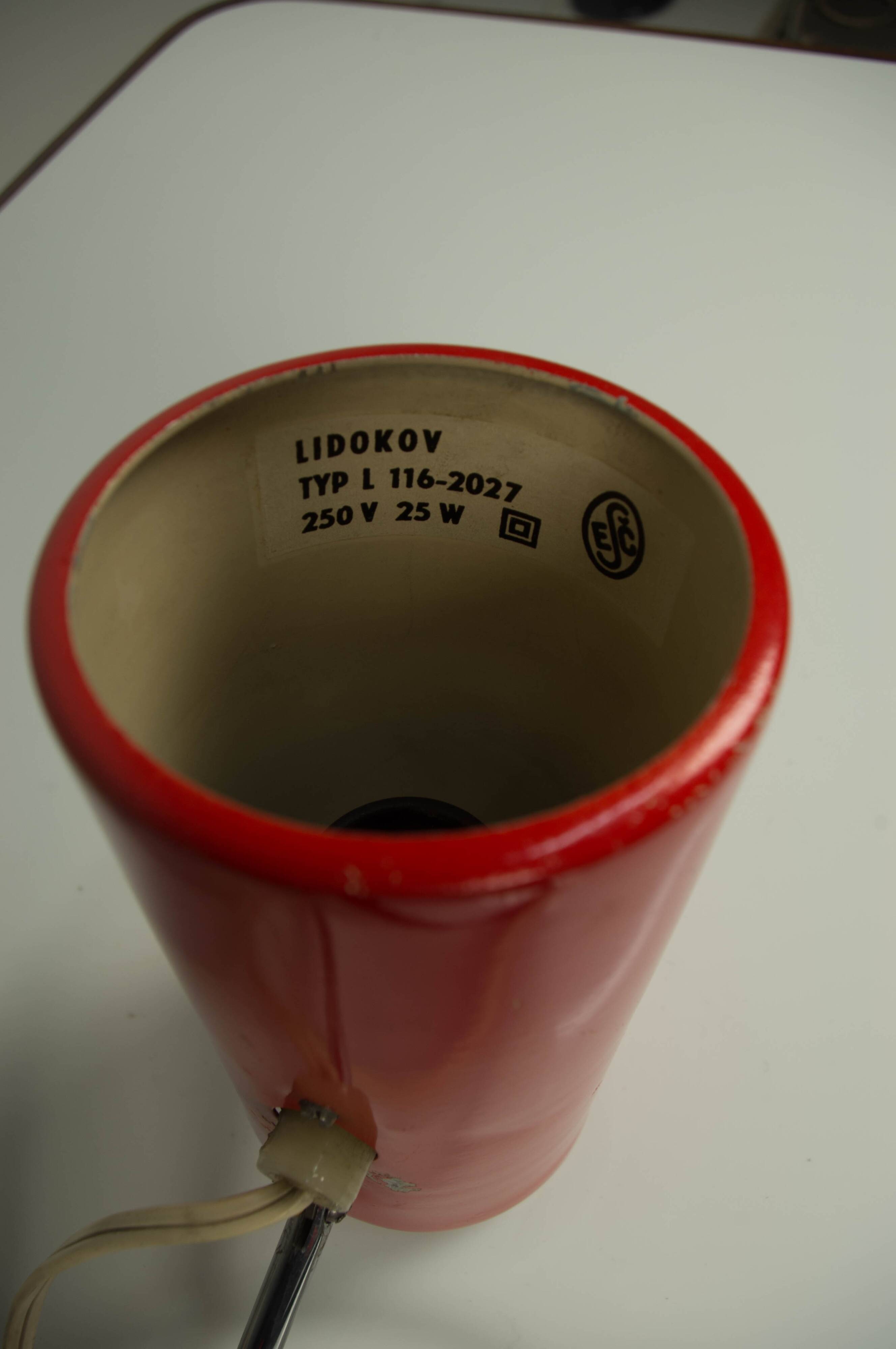 Mid-Century Table Lamp Lidokov, 1960s