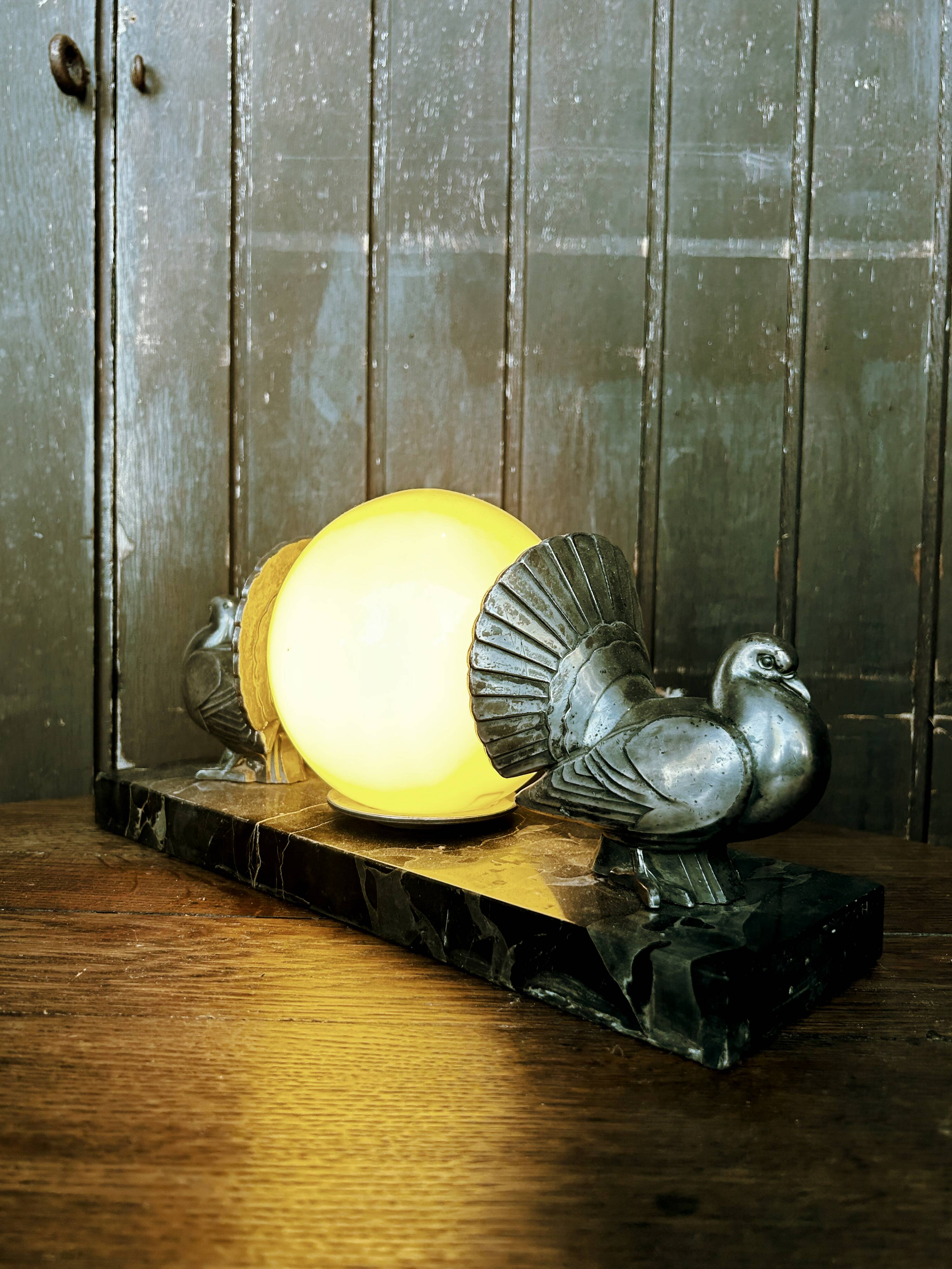 Vintage Art Deco lamp signed Perrina.
