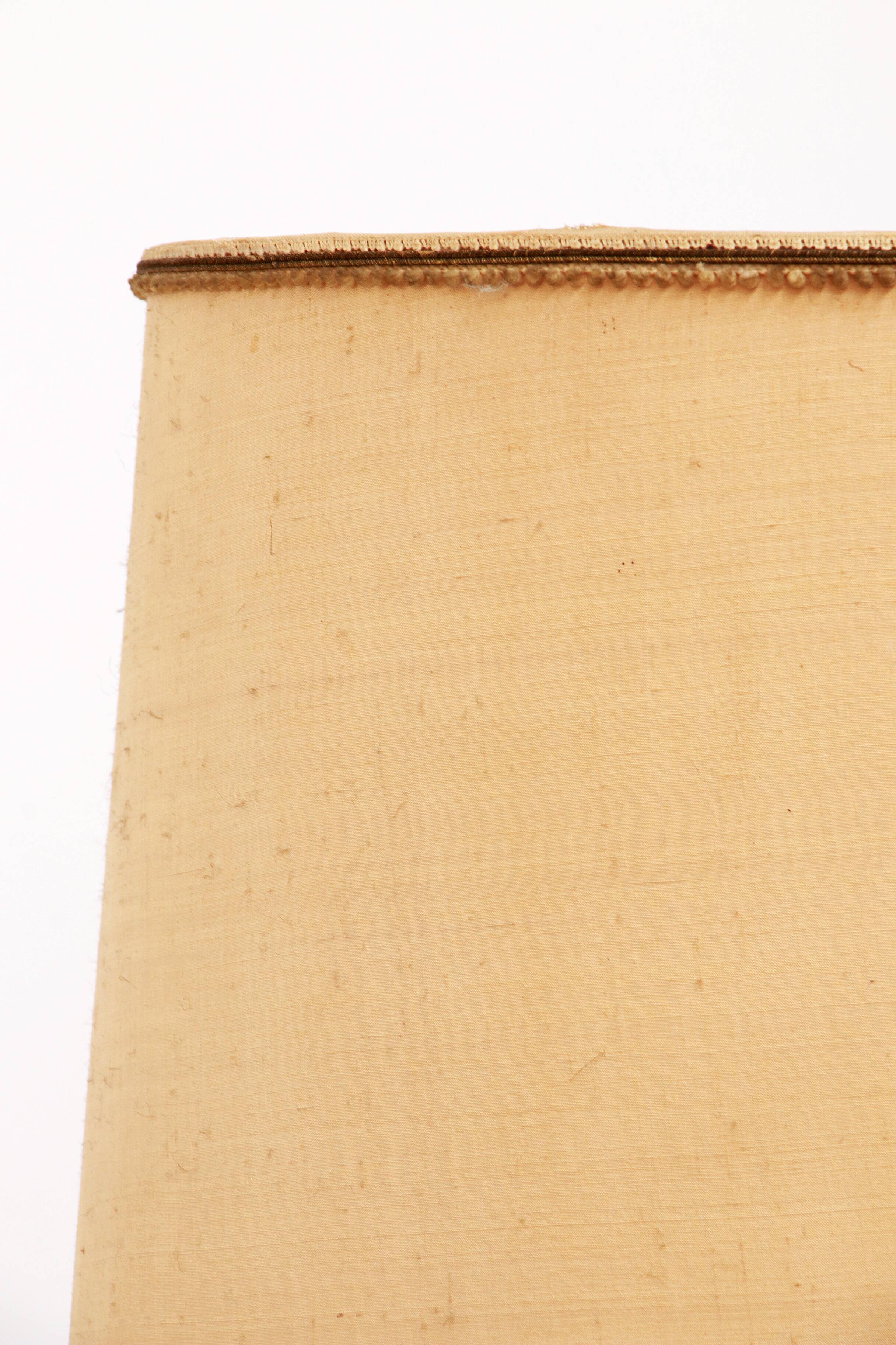 Brutalist Table Lamp Marble & Glass, Vintage 1980