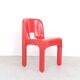 Joe Colombo red universale chairs for Kartell, 1960s