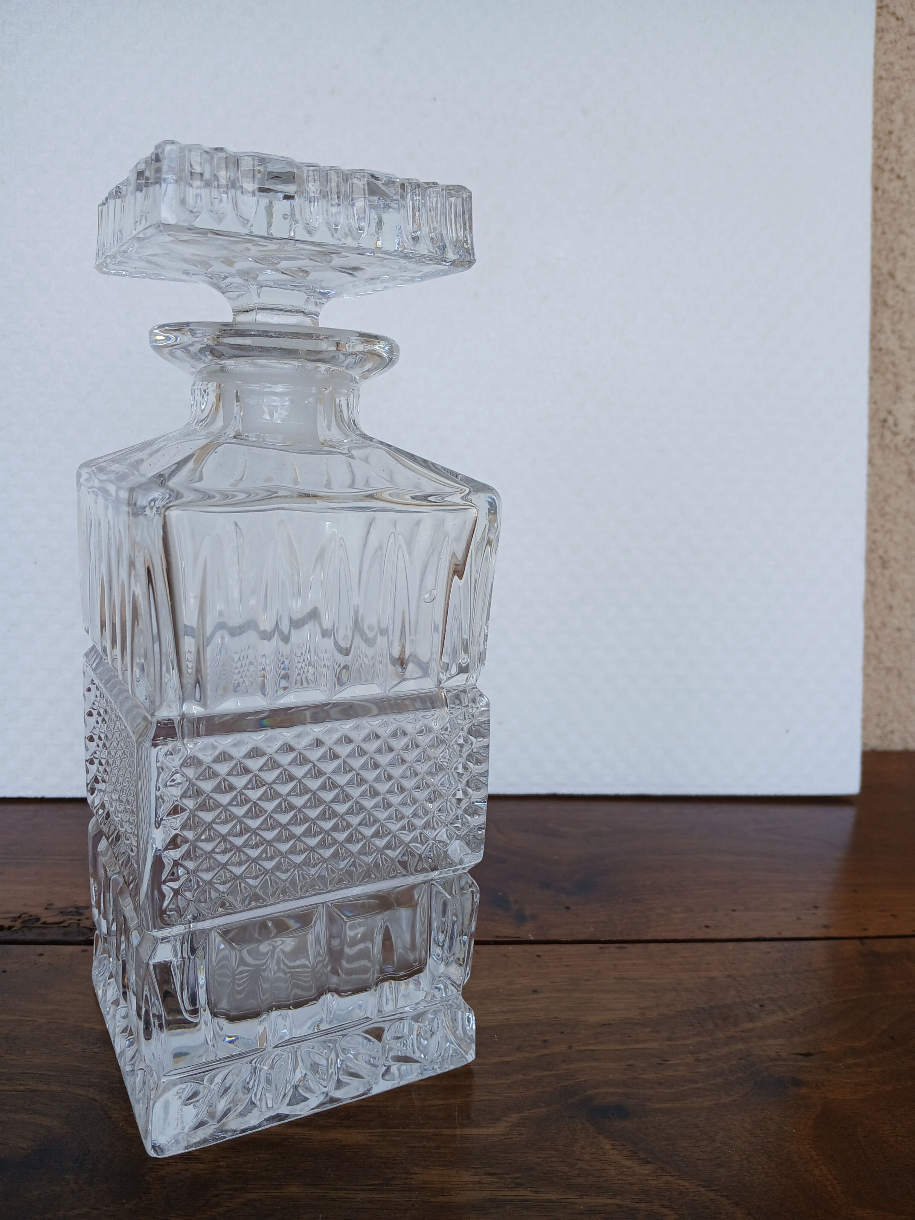 Luxurious vintage carafe in Bohemian crystal