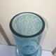 Vase en verre de couleur bleu XXème
