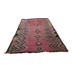 Tapis kilim ancien dans des tons rose