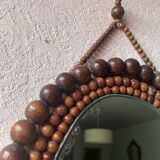 Mirror frame beads wood