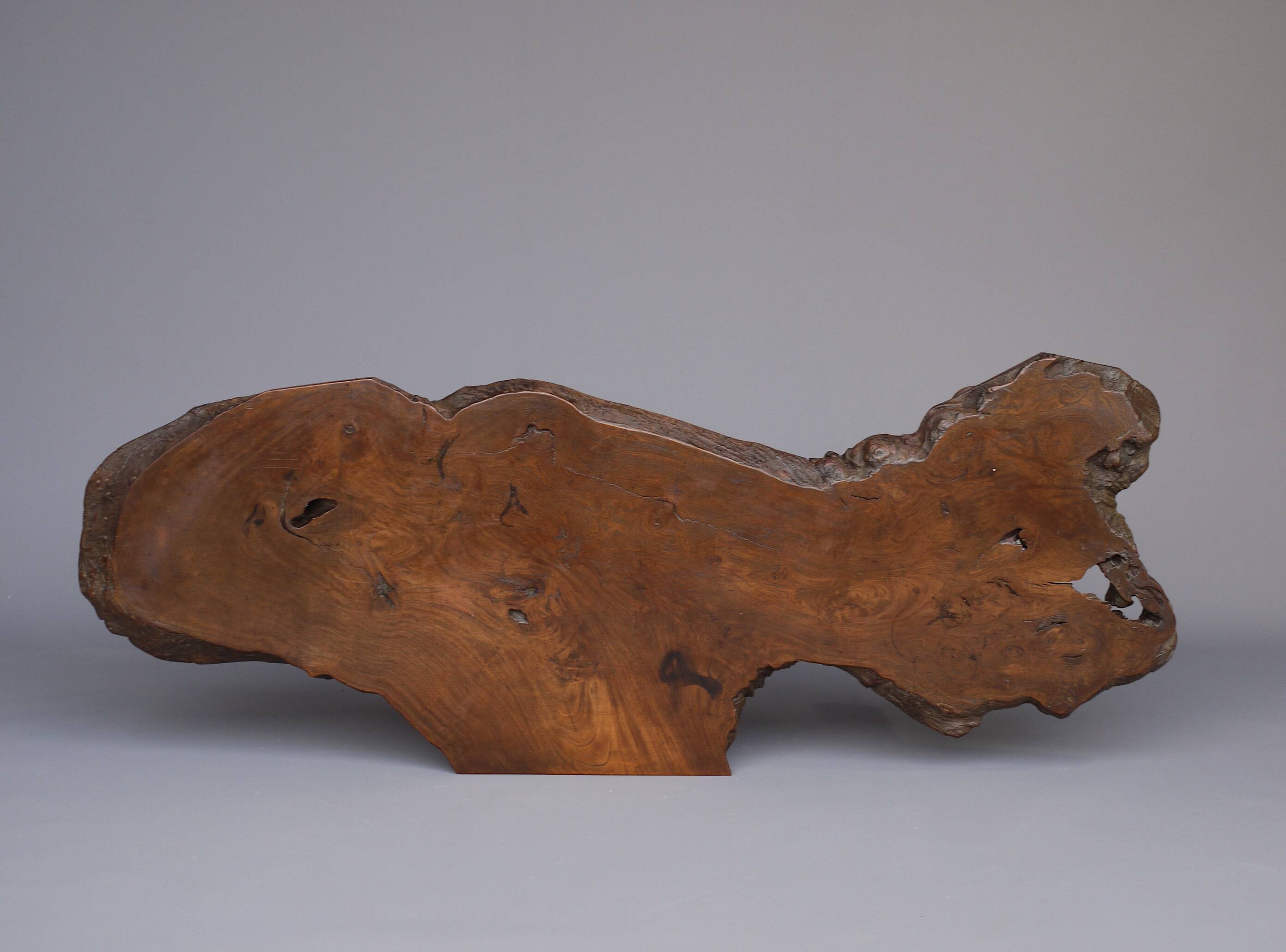 Japanese Showa Period Bamboo and Elm wood Coffee Table, 1960s