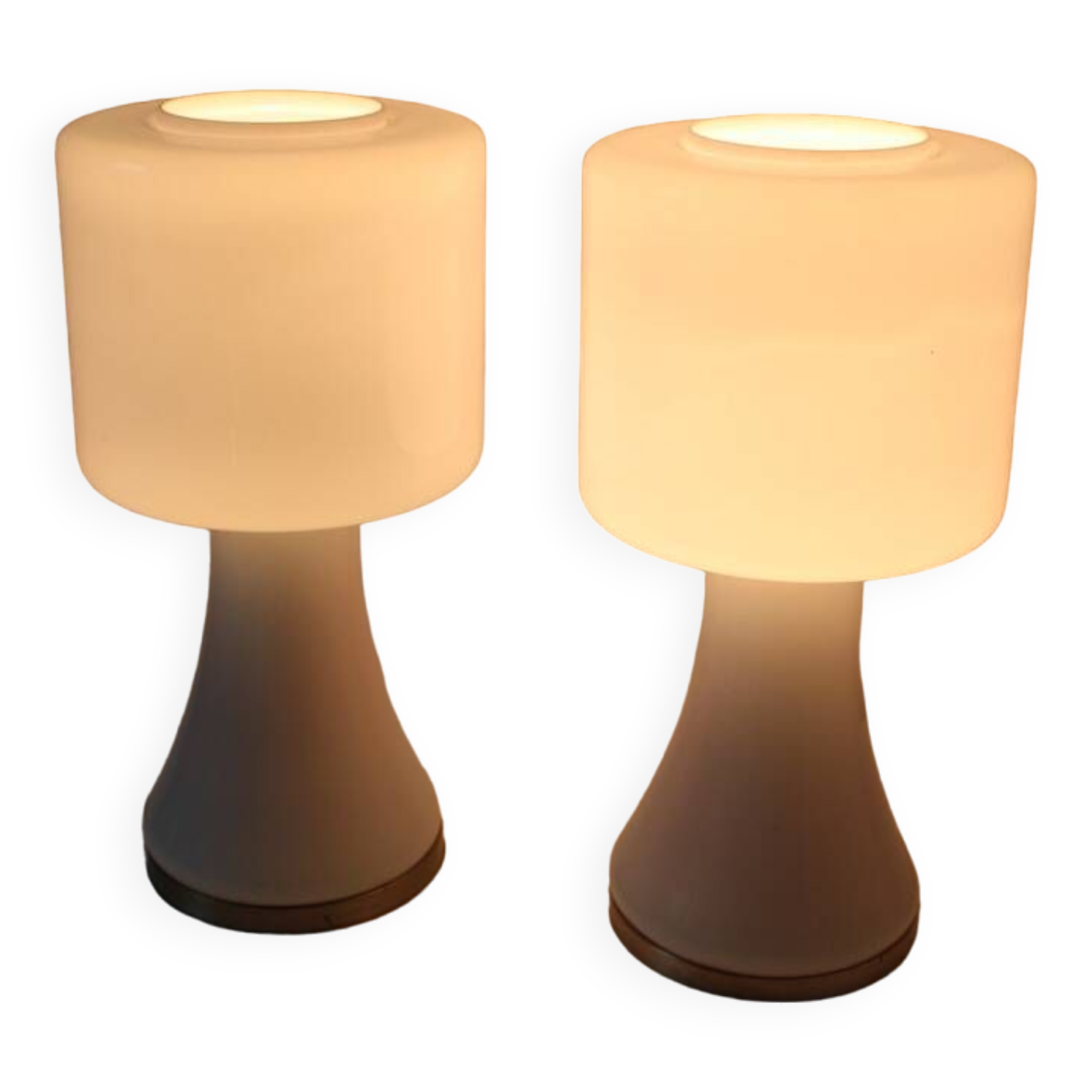 Vistosi Murano Lamp Vintage 70 Italy x2