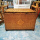 Wicker bench box