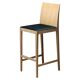 Set of six beech bar stools "Anna" by Crassevig, Italy, 1990s.