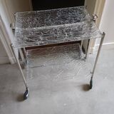 Platex frosted effect serving trolley