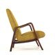 Knicos armchair in teak with yellow upholstery - very rare dutch design