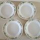 4 plates iron earth Mimosa Creil-Montereau