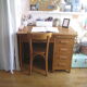 Bureau chêne clair et sa chaise Baumann