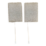 Pair of perspex wall lights