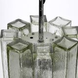 XXL glass pendant lamp by Doria | Mid Century Modern  | Brutalist Desogn