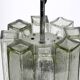 XXL glass pendant lamp by Doria | Mid Century Modern  | Brutalist Desogn