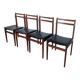 Chaises de salle à manger vintage stol kamnik : années 1970, style scandinave moderne, ensemble de 4