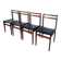 Chaises de salle à manger vintage stol kamnik : années 1970, style scandinave moderne, ensemble de 4