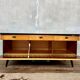Two-tone vintage TV cabinet sideboard
