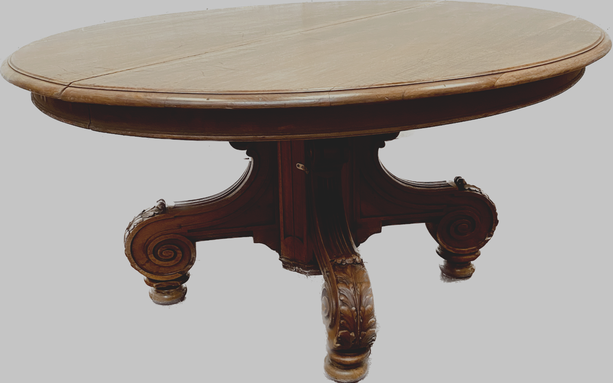 Table Napoleon III has central base in solid walnut nineteenth century