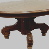 Table Napoleon III has central base in solid walnut nineteenth century