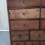 Hardware furniture wood multiple drawers old