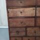 Hardware furniture wood multiple drawers old
