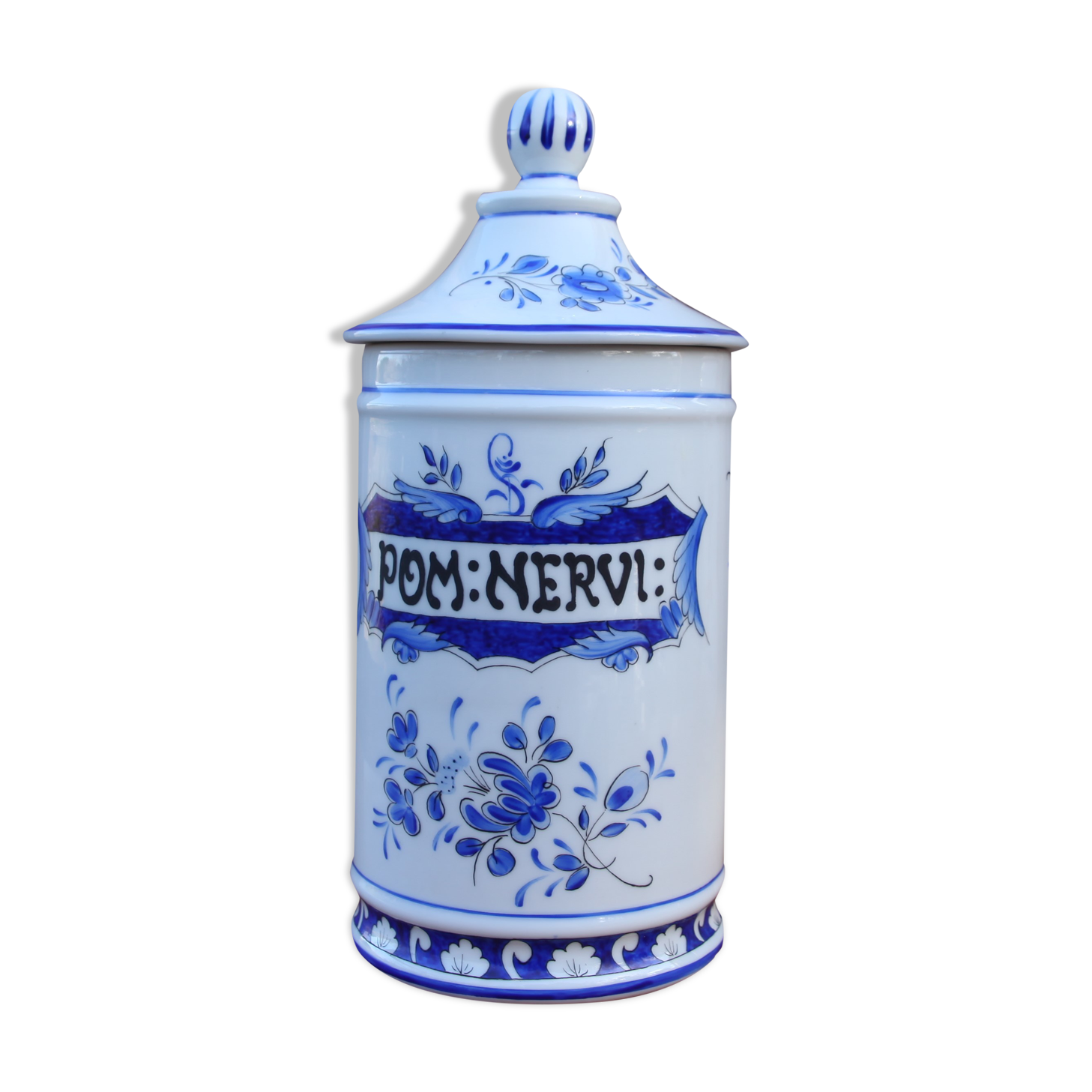 Pom Nervi porcelain pharmacy pot