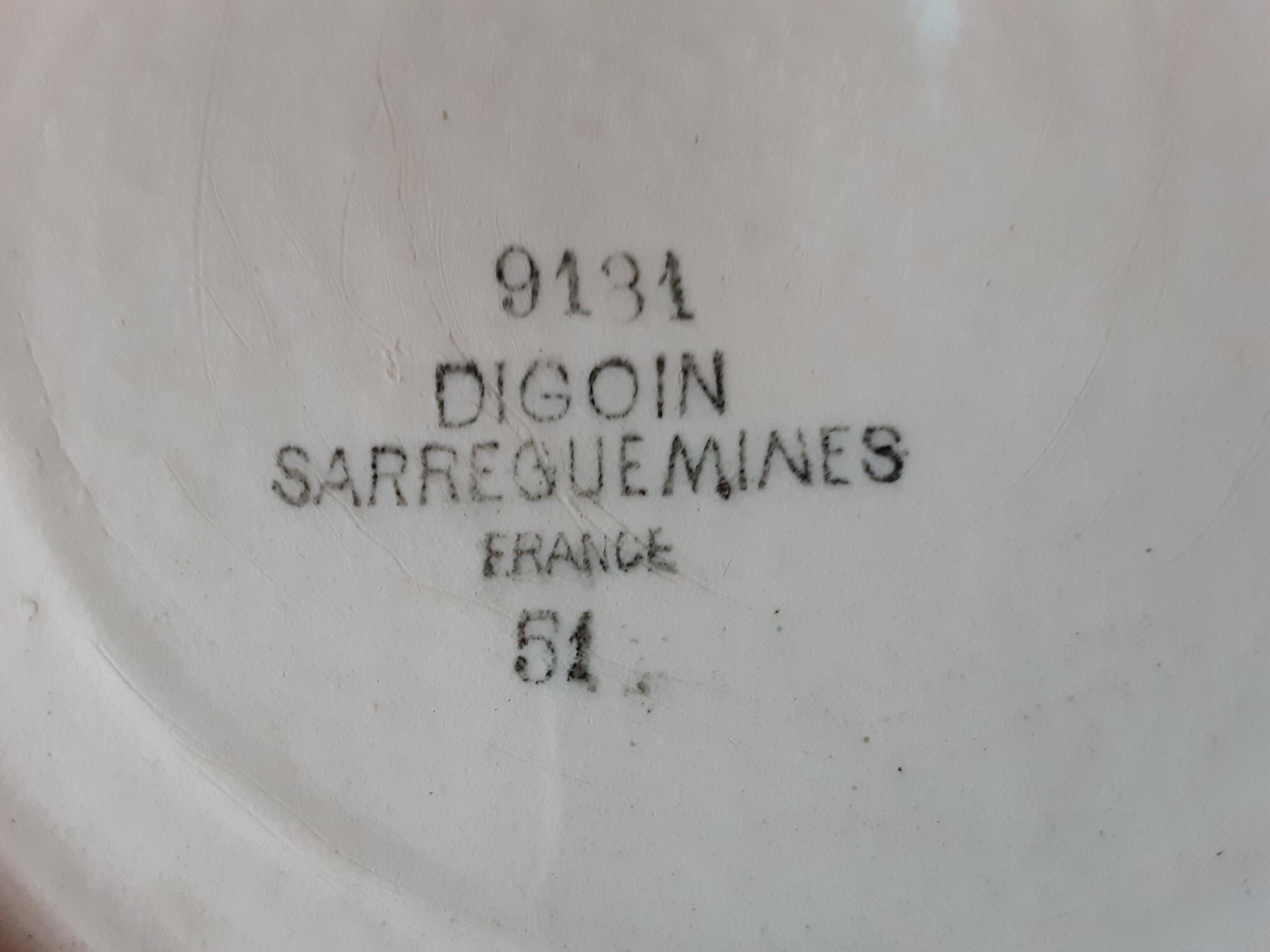 Digoin Sarreguemines salad bowl