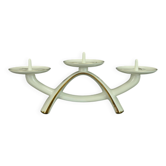 Mid century porcelain candle holder alka-kunst bavaria decor 'peking'