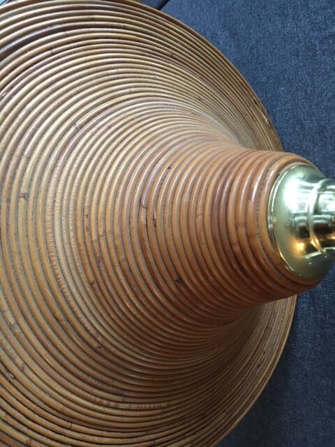 Vintage 58 cm bamboo chandelier