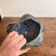 Pot photophore cut glazed ceramic large fire artisan pottery