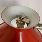 Vintage lamp 1960 desk diabolo red cardinal - 45 cm